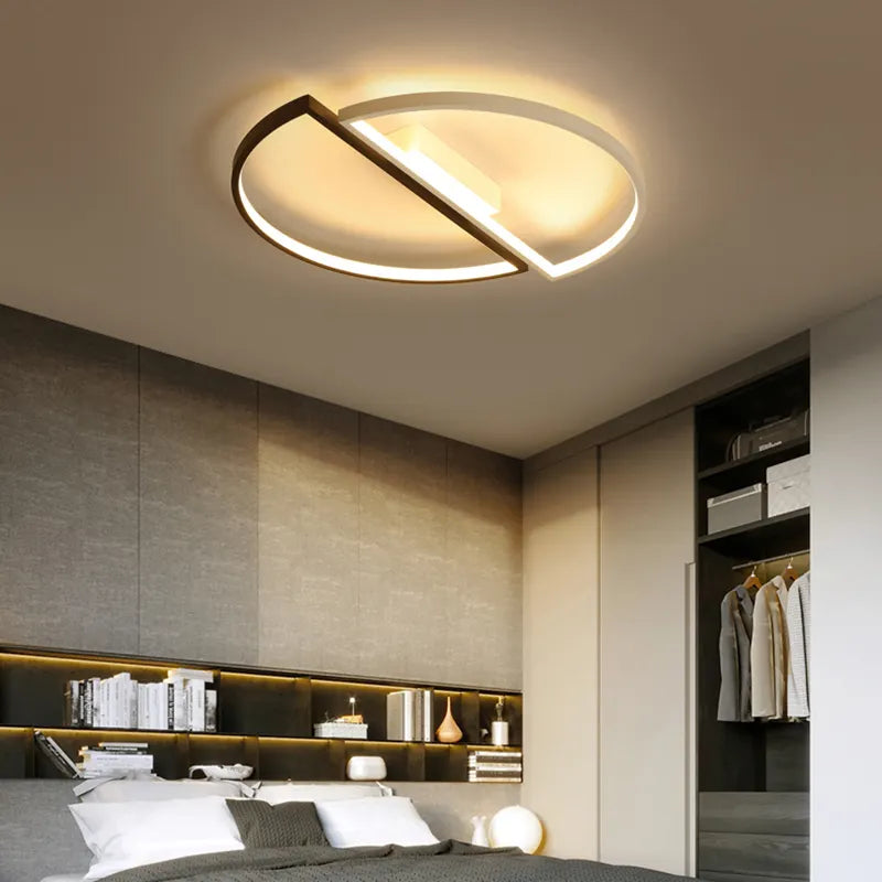 LED Chandelier with remote control VECTOR ARCUS 52W, 2 Elements, Cold/Warm/Neutral light, Dimmable, White Black LED Chandeliers with Remote Control Default Title Alessandro Design