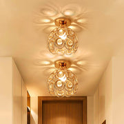 Vera Chandelier, 1xE27, D18H15cm, Gold, Metal and Crystal Classic Chandeliers Default Title Alessandro Design