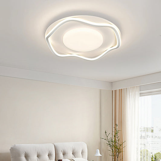 LED chandelier with remote control MODERNO 77W, 2 Circles, Cold/Warm/Neutral light, Dimmable, White LED chandelier with remote control Default Title Alessandro Design