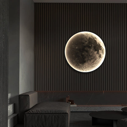 Decorative LED Wall Lamp with Remote Control, Moon 34W Diameter 50CM Warm Light Neutral Cold 3000/4000/6000K LED Chandeliers with Remote Control Default Title Alessandro Design