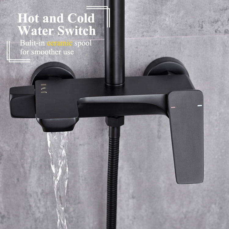 Shower Column, Sanitary Brass, Black, 9960H Faucets & Shower Columns Default Title Alessandro Design