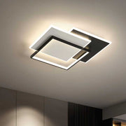 LED chandelier with remote control CHIARA 98W, 3 Squares, Cold/Warm/Neutral light, Dimmable, Black LED chandeliers with remote control Default Title Alessandro Design