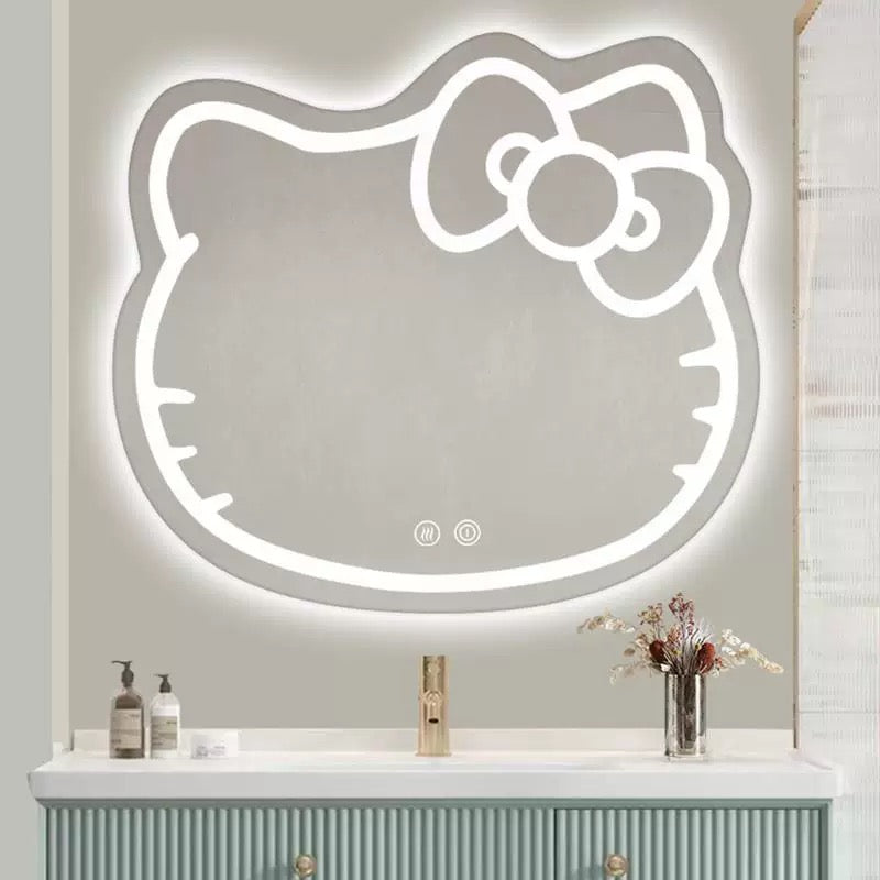 Oglinda LED Kitty Pisica, 80X70, Touch, Sistem Dezaburire, Dimabila Oglinzi Korman E Default Title Alessandro Design