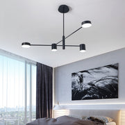 GALIOS LED Chandelier 48W, 4 Elements, Cold/Warm/Neutral light, Black Modern Chandeliers Default Title Alessandro Design