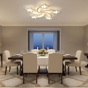 LED chandelier with remote control IPOMOEA 85W, 5 Stars, Cold/Warm/Neutral light, Dimmable, White LED chandelier with remote control Default Title Alessandro Design