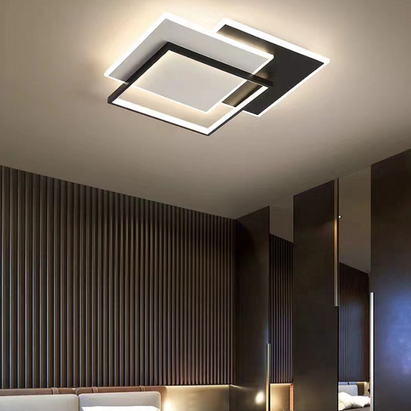 LED chandelier with remote control CHIARA 98W, 3 Squares, Cold/Warm/Neutral light, Dimmable, Black LED chandeliers with remote control Default Title Alessandro Design
