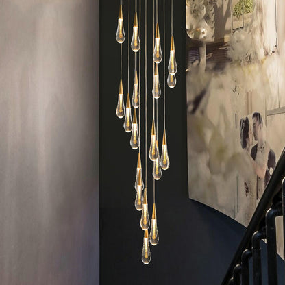 Suspended Crystal LED Chandelier, 39W, Justinian, Diameter 60cm, Adjustable Height, Gold, Metal and Crystal Cristal Chandeliers Default Title Alessandro Design
