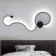 LED wall lamp Delilah 36W Decorative Cold/Warm/Neutral Light Metal and Black Silicone Indoor wall lamps Default Title Alessandro Design