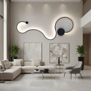 LED wall lamp Delilah 36W Decorative Cold/Warm/Neutral Light Metal and Black Silicone Indoor wall lamps Default Title Alessandro Design