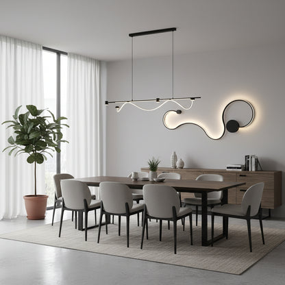 LED wall lamp Delilah 36W Decorative Cold/Warm/Neutral Light Metal and Black Silicone Indoor wall lamps Default Title Alessandro Design