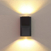 Aplica LED de Exterior si Interior, 6W, 2 Surse x 5W, IP65, ABS, Negru, 3000K, AX100/2BK Aplice de Exterior Default Title Alessandro Design
