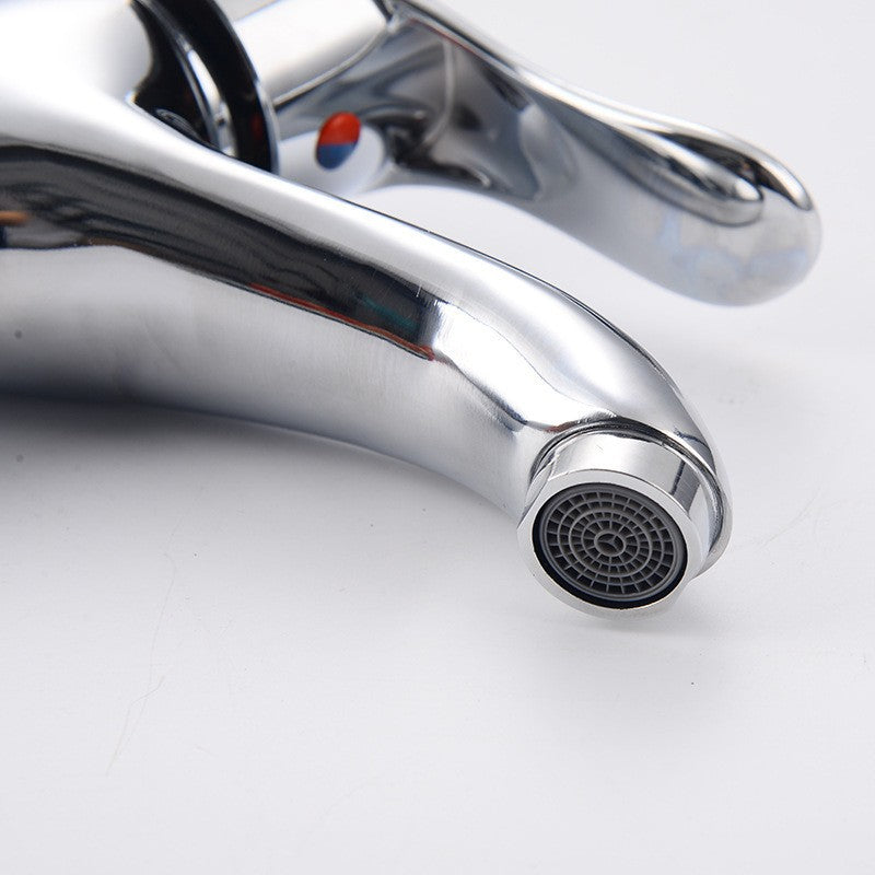 Basin Faucet with Fixed Spout, Alloy, Chrome, LV002 Bathroom Faucets Default Title Alessandro Design