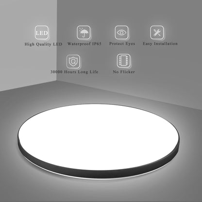 SOLIS LED ceiling light 37cm 32W Cold Light Black LED ceiling lights Default Title Alessandro Design