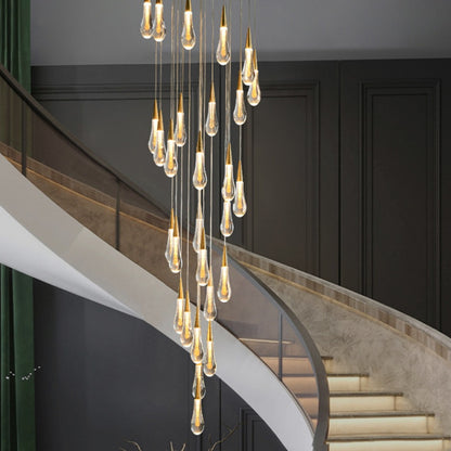 Suspended Crystal LED Chandelier, 39W, Justinian, Diameter 60cm, Adjustable Height, Gold, Metal and Crystal Cristal Chandeliers Default Title Alessandro Design