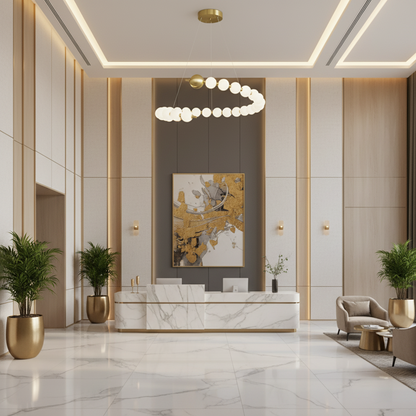 Aurelia 41W Acrylic LED Hanging Chandelier with Remote Control, Dimmable, 3000K/4000K/6000K, Gold, Metal and Acrylic LED Chandeliers with Remote Control Default Title Alessandro Design