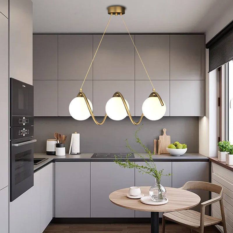 LOFT Haven Chandelier, 3x G9, White Gold, Metal, Adjustable Height, Modern Modern Chandeliers Default Title Alessandro Design