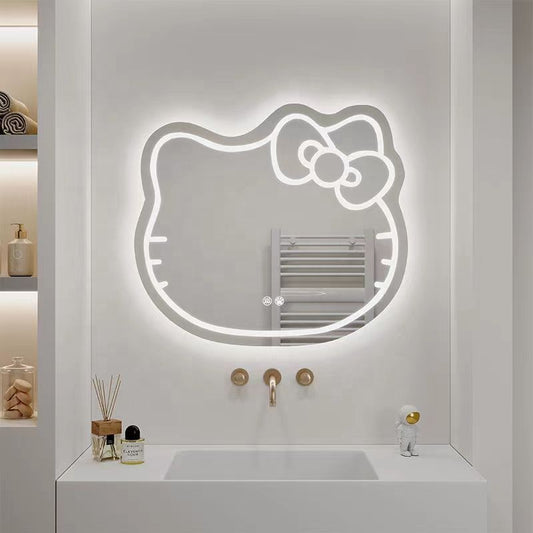 Oglinda LED Kitty Pisica, 80X70, Touch, Sistem Dezaburire, Dimabila Oglinzi Korman E Default Title Alessandro Design