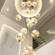 Crystal LED KILKENNY Culmino Chandelier, 144W, Neutral Light, Diameter 60cm, Gold Modern Chandeliers Default Title Alessandro Design