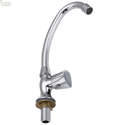 Cold Water Faucet with Rotating Spout, Chrome, AR003 Kitchen Faucets Default Title Alessandro Design