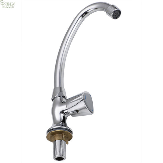 Cold Water Faucet with Rotating Spout, Chrome, AR003 Kitchen Faucets Default Title Alessandro Design
