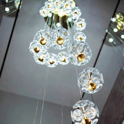 Crystal LED KILKENNY Culmino Chandelier, 144W, Neutral Light, Diameter 60cm, Gold Modern Chandeliers Default Title Alessandro Design