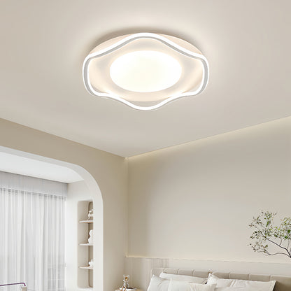 LED chandelier with remote control MODERNO 77W, 2 Circles, Cold/Warm/Neutral light, Dimmable, White LED chandelier with remote control Default Title Alessandro Design