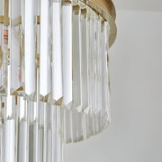 Crystal Chandelier CHAMBORD Petito 3xE14, Diameter 28cm, Matte Gold Crystal Chandeliers Default Title Alessandro Design
