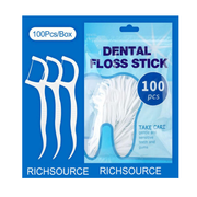 Set of 100 toothpicks with dental floss Personal Care Default Title Alessandro Design