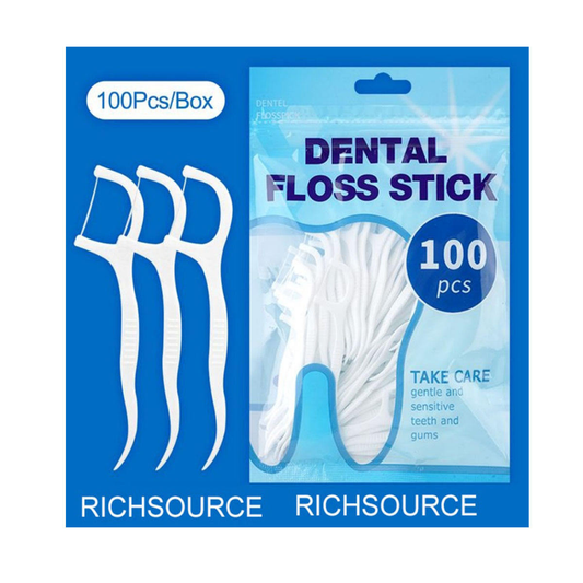 Set of 100 toothpicks with dental floss Personal Care Default Title Alessandro Design
