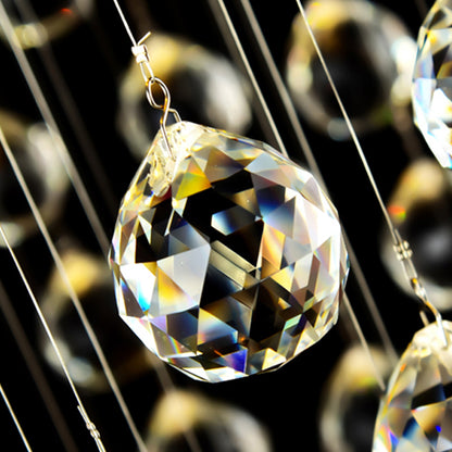 LED Crystal Chandelier 70W IMPERIALE Gold, Diameter 50cm, Height 200cm, Ladder Model Crystal Chandelier Default Title Alessandro Design