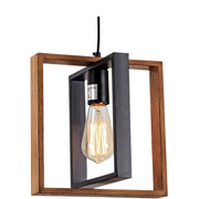 Lustra Vintage LV560/4BK, 4XE27, Rustic Barn, Lemn si Metal, 85cm, Negru Lustre Vintage Default Title Alessandro Design