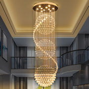 LED Crystal Chandelier 70W IMPERIALE Gold, Diameter 50cm, Height 200cm, Ladder Model Crystal Chandelier Default Title Alessandro Design