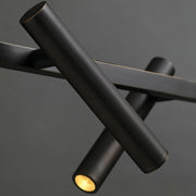Lustra LED Harman, 23W, 6 Surse, Lumina Neutra, Negru Lustre Moderne Default Title Alessandro Design
