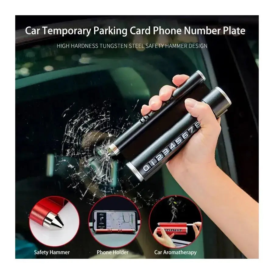 Phone Number Display Car Holder, Blue LifeStyle Default Title Alessandro Design