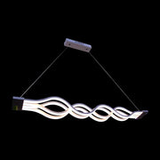 Suspended LED chandelier with remote control WAVE 89W, Linear, Cold/Warm/Neutral light, Dimmable, White, Height Adjustable LED Chandeliers with Remote Control Default Title Alessandro Design