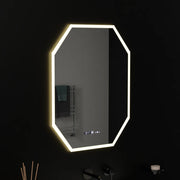 Polygon LED Mirror, 60X80cm, Hexaluce Marcello MotionGlow Sensor, De-fogging System, Clock & Thermometer, Dimabila Marcello Mirrors Default Title Alessandro Design