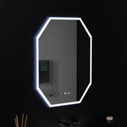 Polygon LED Mirror, 60X80cm, Hexaluce Marcello MotionGlow Sensor, De-fogging System, Clock & Thermometer, Dimabila Marcello Mirrors Default Title Alessandro Design