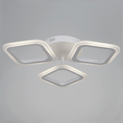 LED Chandelier ERIKA 20W, 3 Squares, Neutral Light 4000k, White, Metal and Acrylic Applied LED Chandeliers Default Title Alessandro Design
