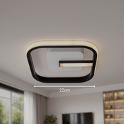 LED Chandelier VICTORIA 19W, Square, Cold/Warm/Neutral light, Black, White LED Chandelier Default Title Alessandro Design