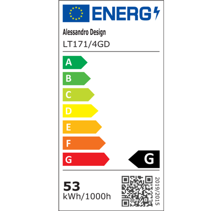 Lustra LED cu Telecomanda LINEX, 53W, Lumina 3000K/4000K/6000K, Dimabila, Auriu Lustre LED cu Telecomanda Default Title Alessandro Design