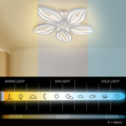 LED chandelier with remote control ORCHID 66W, 5 Petals, Cold/Warm/Neutral light, Dimmable, White LED chandelier with remote control Default Title Alessandro Design