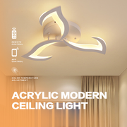 LED chandelier with remote control LOTUS 32W, 3 Petals, Cold/Warm/Neutral light, Dimmable, White LED chandelier with remote control Default Title Alessandro Design
