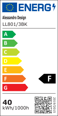LED Chandelier PULSARIS 40W, 3 Squares, Cold/Warm/Neutral light, Black LED Chandeliers Default Title Alessandro Design