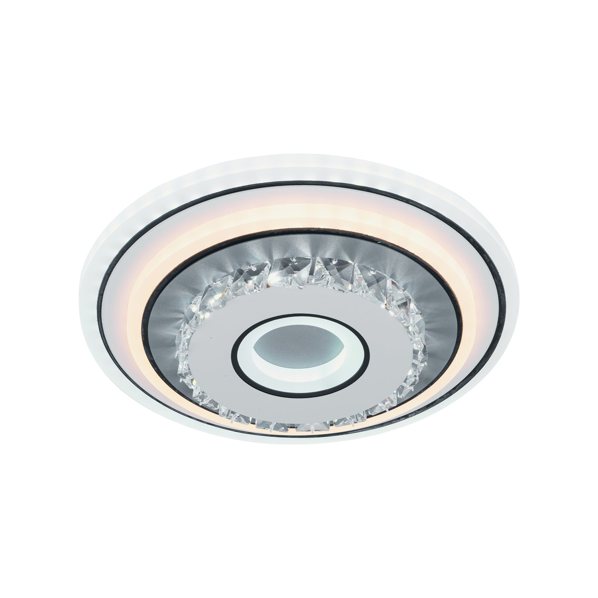 Crystal LED chandelier MITA 28W, Diameter 20cm, Round, Cold/Warm/Neutral light, White LED Chandeliers Default Title Alessandro Design