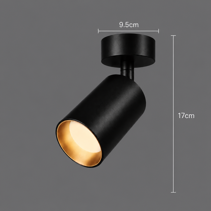 Joom Chandelier with Linear Projector 2XGU10 Black