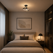 LED chandelier, 34W, Diameter 24cm, Cold/Warm/Neutral light, Black