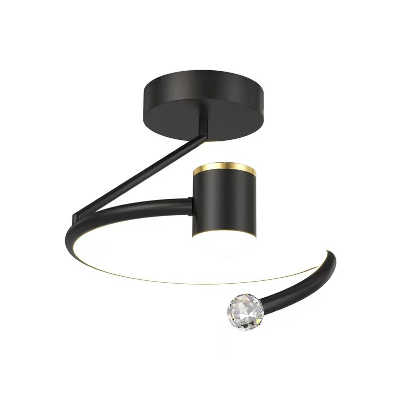 Lustra LED, 34W, Diametru 24cm, lumina Rece/Calda/Neutra, Negru Default Title Alessandro Design