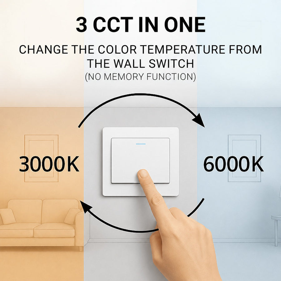 LED chandelier, 34W, Diameter 24cm, Cold/Warm/Neutral light, Black