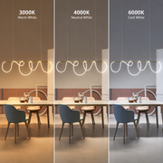 DIVINO LED Chandelier with Flexible Silicone Tube - 62W, Adjustable Light, Gold Modern Chandeliers Default Title Alessandro Design
