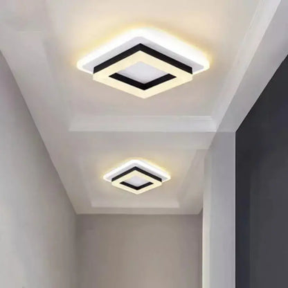 MODERN LED Chandelier 25W, Dimensions 19.5x19.5 cm, Square, Cold/Warm/Neutral light, Black LED Chandeliers Default Title Alessandro Design